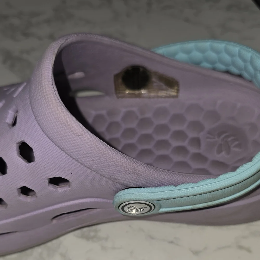 Joybees Kids Clogs-Lavender and Aqua Size 1